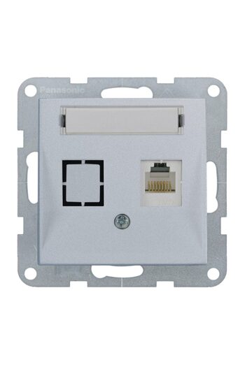 PANASONIC MECANISM PRIZA CAT6 cu ETICHETA KARRE PLUS 55 SILVER