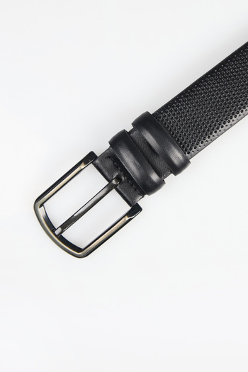 Fulla Moda Classic Faux Leather Belt