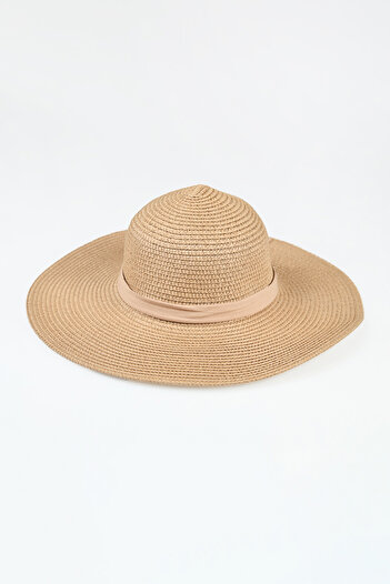 Fulla Moda Straw Hat with Ribbon