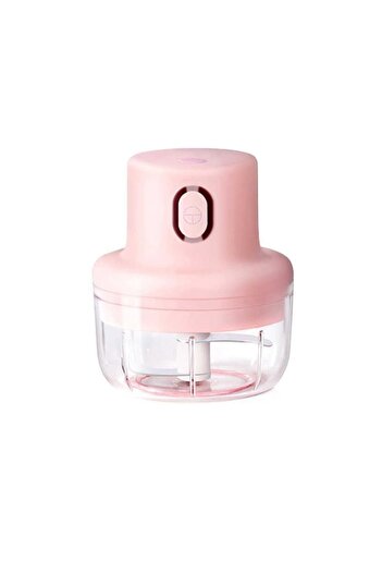 divendi-ro Mini electric food chopper, 45W, 250 ml, with USB charging, pink