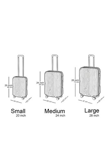 rexa 4-Piece Textured Checkered Luggage Trolley Set – Champagne, Durable & Stylish Travel Suitcases