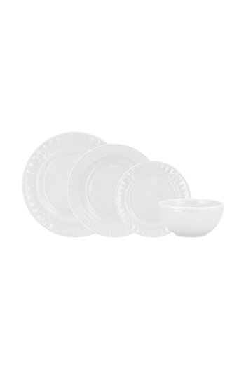 LA MESA white porcelain 16 pcs dinner set