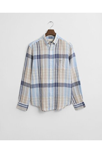 Gant Regular Fit Linen Madras Shirt