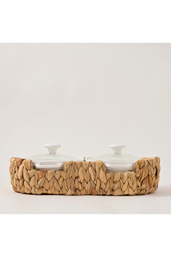 LA MESA Twin Rectangle Casserole 12" With Lid