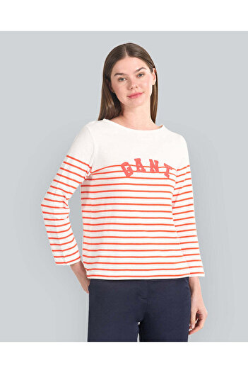 Gant Breton Striped Boat Neck T-Shirt