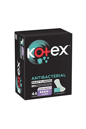 Kotex Anti Bacterial Long PantyLiners - 44 Pantyliners