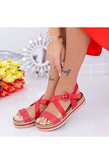 mei Women's Sandals LM318 Red |