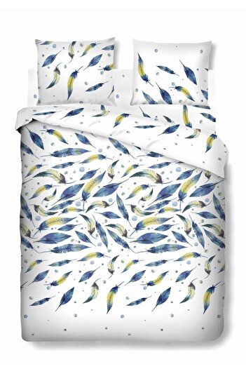 Bedora Feathers double bed linen, Bedora, 4 pieces, 180x200, 100% cotton, multicolor