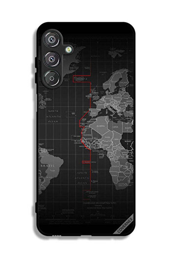 Covernex غطاء حماية لهاتف Samsung Galaxy F16 5G بتصميم خريطة العالم