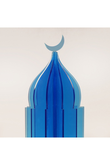 Lucerna accent acrylic Ramadan decorative piece, brown 10*10*32cm