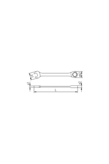 İzeltaş Ratchet Combined Wrench 16 mm