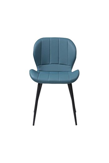 ARTA DOOR Set of 4 Topaz Eco-Leather Chairs, Kitchen, Living Room, Bedrooms or Hallways, Upholstered with Leather