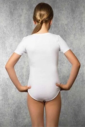 fustite cu luminite White Three-Quarter Sleeve Ballet and School Bodysuit - 3-4 years (98-104 cm)