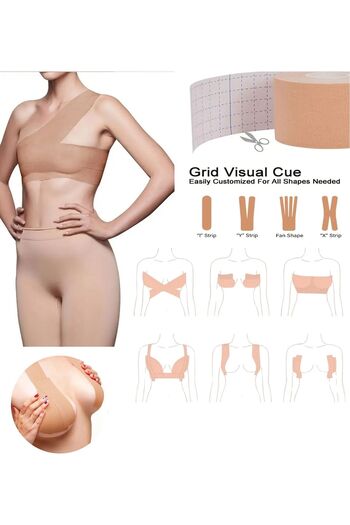 SEBURAM COLLECTION Breast Shaper Lifting Stabilizer Breathable Breast Tape Suitable for All Sizes