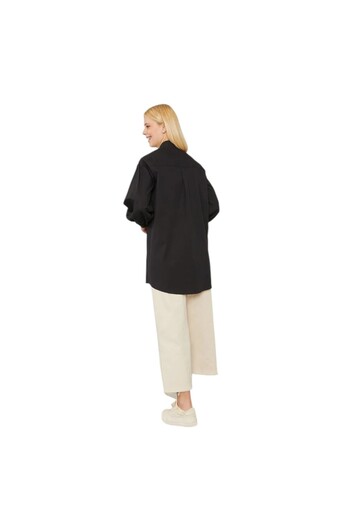 Levidor Oversized Balloon Sleeve Poplin Shirt