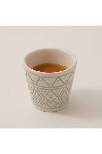 Dallaty Porcelain Coffee Cups Set 6Pcs, Green