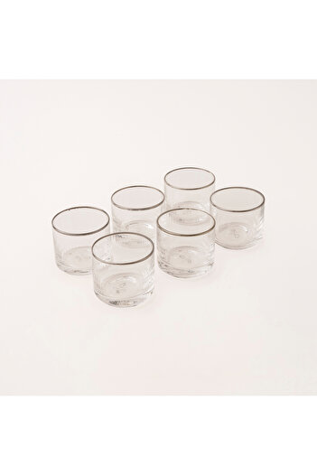 Dallaty Mawaddah transparent glass 6 pcs Cawa cup