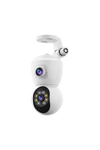dalimag WiFi Surveillance Camera, Double, Model JT-8292, 1080p Full HD, Baby Monitor, with Motion Sensor, Wh