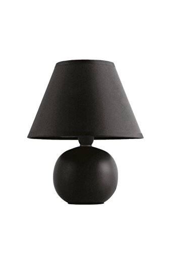 Herum Veioza Herum, din ceramica cu abajur negru, Negru, 18 x 23 cm