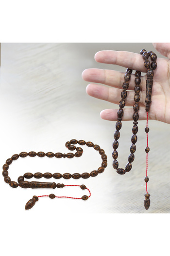 Tesbihane Systemic Barley Cut Brown Scented Cinnamon Tree Prayer Beads