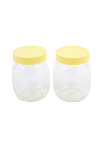 GENERAL 96-piece clear plastic jar with lid, 750 ml