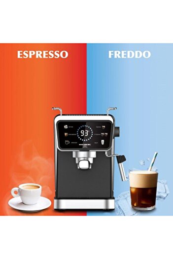 Hausberg Espresso kávovar 2 v 1 HB-3730IN, horká a studená káva, 20 barů, 1350 W, 1,5 l
