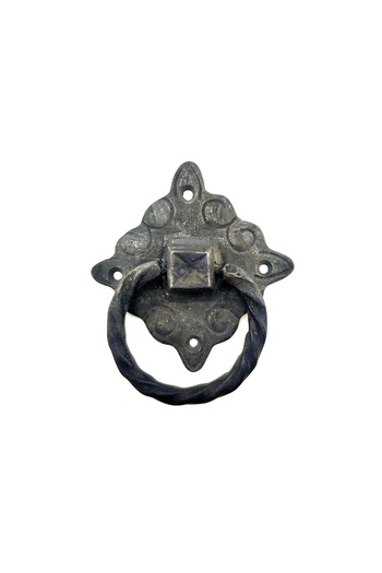 Skygo Antique Style Decorative Brass Furniture Handle, Door Lock Ring - 94X97 Mm, Large, Oxide