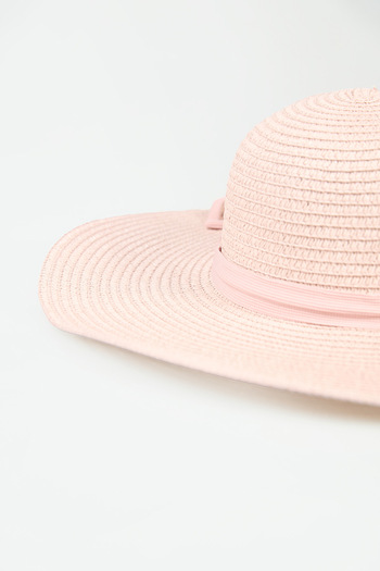 Fulla Moda Straw Hat with Ribbon