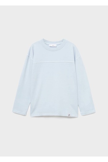 MANGO Kids Dikişli pamuklu tişört