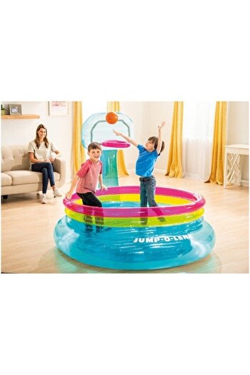 Intex Inflatable playground with basketball for children aged 3-6 years