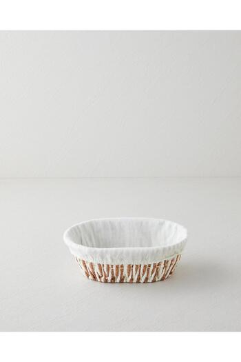 English Home Navessa Paper Bread Basket 24X18X8 cm Cream