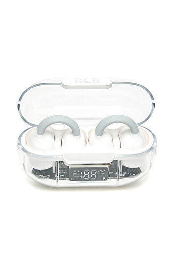 R&B White WIRELESS EARBUDS