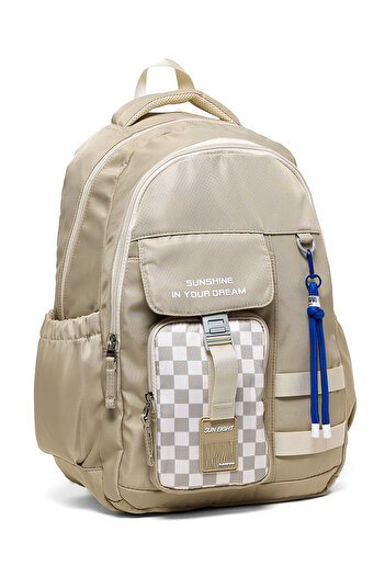 R&B Khaki Teen Girls Backpack
