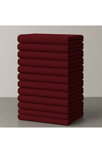 KAYABEY HOME Set of 12 Professional Barber & Hairdresser Towels – 50X90 cm 100% Cotton