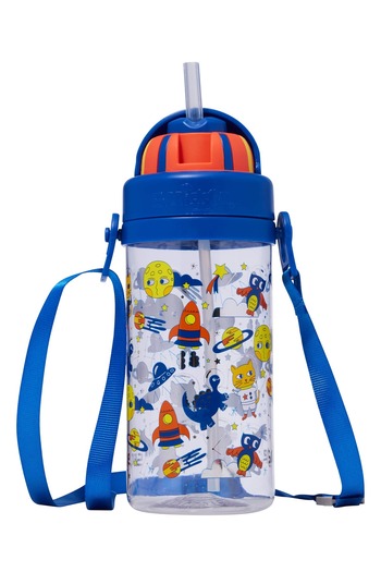 SMIGGLE Animal Pattern Nursery Water Bottle Silicone Straw