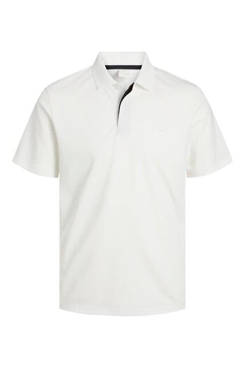 Jack & Jones Tricou JACK & JONES Rodney Polo - 12251180-Cloud Dancer
