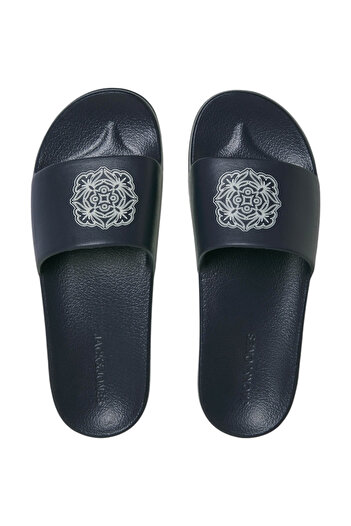 Jack & Jones Papuci JACK & JONES Ρόλερ με Λουλούδια - 12286235-Μαύρο
