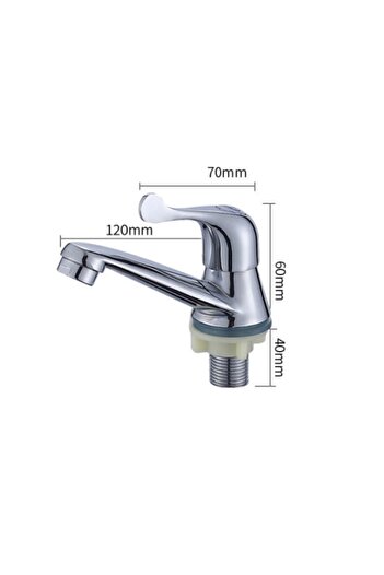 Choice 1pc Bathroom Single Cold Water Tap Basin Sink Faucet Mixer Home Kitchen Basin Quick Opening Tap Bath