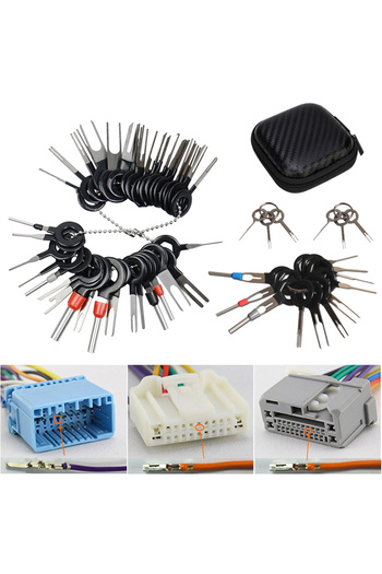 Choice 26Pcs with box 26Pcs Car Terminal Removal Repair Tools Electrical Wiring Crimp Connector Pin Extract