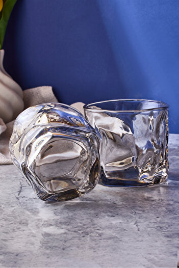 Perotti Piero Smoked 2-Piece Crystal Glass Cup 200 ml