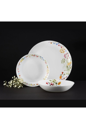 Ambition Dinner set, 18 pieces, 6 people, opal, Bloom