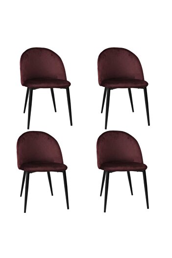 ARTA DOOR Set of 4 Bella Chairs Black Leg, HoReCa, Kitchen, Living Room, Office, Bedrooms, Hallways