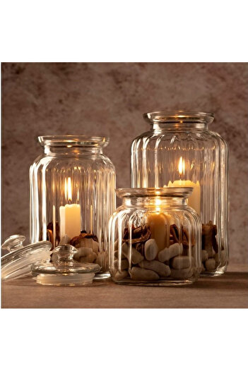 Paşabahçe Storage jar with glass lid 2.5L, Viva