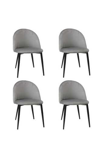 ARTA DOOR Set of 4 Bella Chairs Black Leg, HoReCa, Kitchen, Living Room, Office, Bedrooms, Hallways