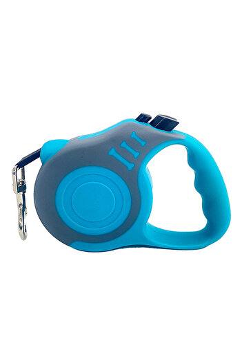Choice 3 Meters Royal Blue Pet Traction Device, Pet Dog Automatic Retractable Traction Rope, Bone Printed D