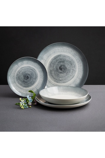 Ambition Dinner set, 18 pieces, 6 people, ceramic, Aqua