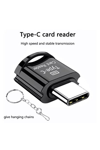 Choice black Type C To Micro-SD TF Adapter OTG Card Reader Mini Card Reader Smart Memory Card Reader For Ph