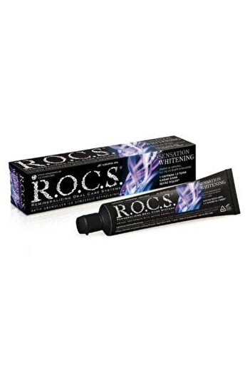 GUM ROCS Sensation Whitening Black Edition Toothpaste 60ml
