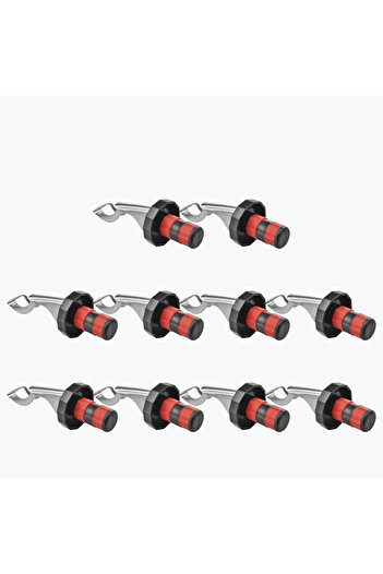 Choice 10PCS Black Red 1-10Pcs Press Wine Stopper Vacuum Sealed Plug Wine Bottle Stopper Wine Champagne Ca