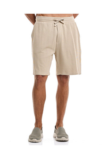 R&B Beige MYF- KNIT SHORTS-S-XXL
